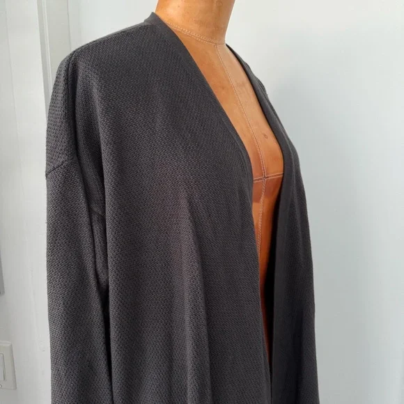 Lululemon Lunar Lengths Wrap Sweater Graphite Grey - Picture 3 of 12